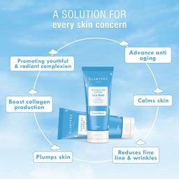 GLAMVEDA Set of 2 Advance Age Support Face Wash with Hyaluronic Acid - 100 ml each image 5