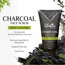Globus naturals Charcoal Detoxifying Face Wash & Scrub Combo Kit 100g Each image 4