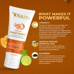 Otrix Vitamin C Face Wash For Clean & Brighten Skin, Oil-Free Look & Instant Glow image 5