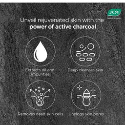 JOY Set of 2 Charcoal Face Wash For Oil Control & Dirt Removal - 100ml Each image 3