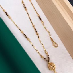 Stylish Gold Plated Brass Mangalsutra-6