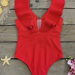 LULU & SKY Shoulder Straps Swimwear Bodysuit-image-38