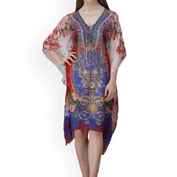 Rajoria Instyle Printed Kaftan Beach Cover-up Dress-image-18