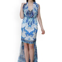 Rajoria Instyle Printed Kaftan Beach Cover-up Dress-image-17