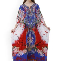 Rajoria Instyle Printed Kaftan Beach Cover-up Dress-image-16