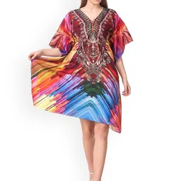 Rajoria Instyle Women Printed Kaftan Swimwear Cover-Up Dress-image-26