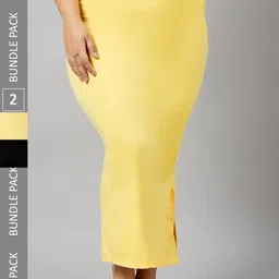 Curves By ZeroKaata Plus Size Pack Of 2 Assorted Saree Shapewear-picture-52