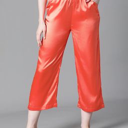 Oxolloxo Women Relaxed-Fit Straight-Leg Satin Lounge Pant-image-99