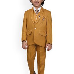 DKGF FASHION Boys 5-Piece Single-Breasted Party wear Suit-image-26