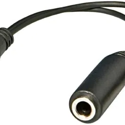 FOX MICRO Black Headphone Splitter For Computer 3.5mm Female to 2 Dual 3.5mm Male Headphone Mic Audio Y Splitter Cable Smartphone Headset to PC Adapter Phone Converter-34