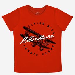 x2o Boys Typography Printed Round Neck Cotton T-shirt-image-84
