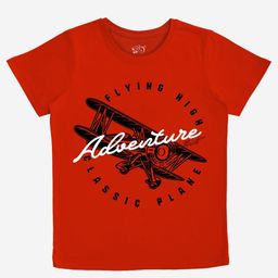 x2o Boys Typography Printed Cotton T-shirt-image-92