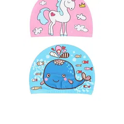 EL REGALO Pack Of 2 Printed Swim Cap-image-5