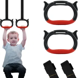qpets 1 Pair Kids Gymnastic Rings Gymnastic Rings for Home Adjustable Gymnastic Ring Pilates Ring-picture-22