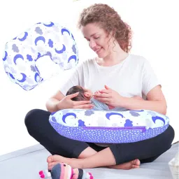 Half Moon Portable 6 in 1 New Born Baby Feeding Pillow Breastfeeding Pillow-image-51