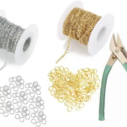 crafts haveli 10 Mtr Each with Side Cutter Plier & 20 Lobster And Free Jump Ring image 2