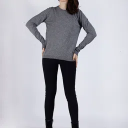NoBarr Round Neck Pullover Sweater-image-89