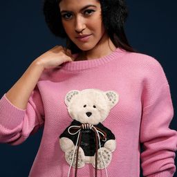 ESPYR By Tokyo Talkies Women Pullover With Embellished Detail-image-14