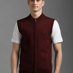 Louis Philippe Men Round Neck Sleeveless Sweater-picture-46