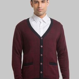 Raymond Men Abstract Printed Cardigan-image-32