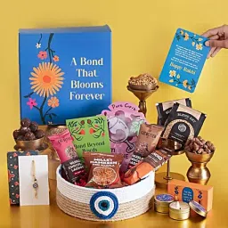 Sisters Rakhi Basket with Charm N Treats-image-67