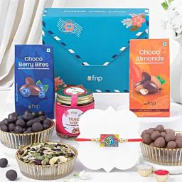 Spiritual Om Rakhi Gift Hamper with Sweet Treats-image-41