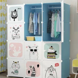 12-Door 12-Shelf Plastic almirah for kids, almirah of clothes ,cupboard clothes PP Collapsible Wardrobe-image-109