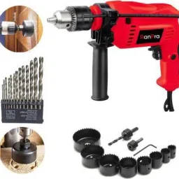 HEAVY DUTY ELECTRIC DRILL MACHINE, 13PCS DRILL BIT, 11PCS HOLE SAW SET Hammer Drill-image-59