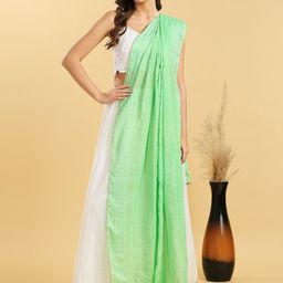 Dupatta Bazaar Embroidered Chanderi Dupatta image 4