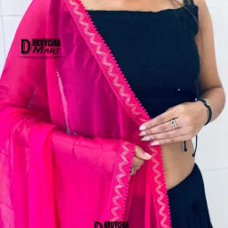 Chiffon Solid Pink Women Dupatta-image-16