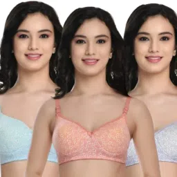 Pack of 3 Women T-Shirt Lightly Padded Bra-30