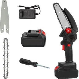 Cordless Battery Powered with 48V Rechargeable With 1 Chain Hand Handheld Chainsaw for Tree Trimming & Branch Pruning Wood Cutting Chainsaw Cordless Chainsaw-2
