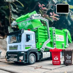 City Garbage Truck Car Model Diecast Garbage Sorting Sanitation Vehicle Car-16