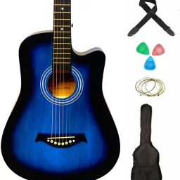 MED-BLU-C Acoustic Guitar Linden Wood Rosewood Right Hand Orientation-image-97