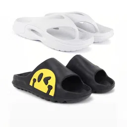 KAPYANSH Men Pack Of 2 Printed Slip-On Flip Flops-picture-10