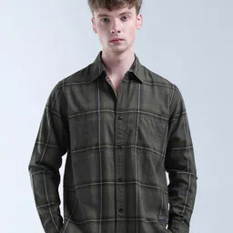 Flying Machine Men Classic Opaque Checked Casual Shirt-image-13