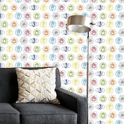ArtzFolio Printed UV-Resistant Anti-Bacterial Signs And Names Of Sanskrit Chakras Peel & Stick Wallpaper-image-81