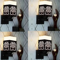 Gojeeva Brown Wood Square Wall Lamps-picture-26