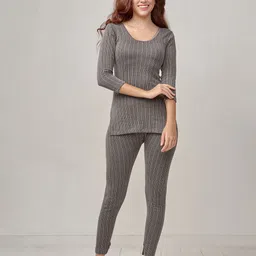 INFERNO Women Striped Thermal Top & Trouser Set-picture-14