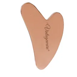 Vintageware Copper Heart Shaped Face Massage Gua Sha Tool-49