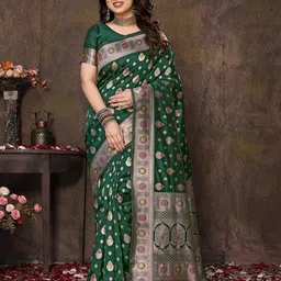 KALINI Woven Design Half and Half Banarasi Saree-31