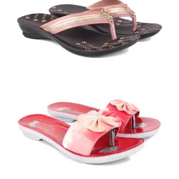 DRACKFOOT Women Set of 2 Open Toe Flats-image-39
