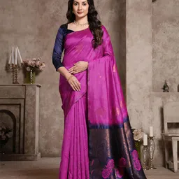 Garden Vareli Ethnic Motif Woven Design Zari Saree-picture-46