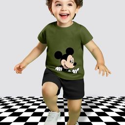 MGRS Kids-Unisex Olive Clothing Set-13