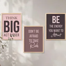 WALLLANE 3 Piece Wooden Motivational Wall Art-picture-10