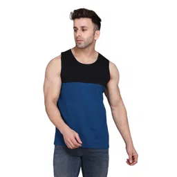WOOSTRO Men Pack Of 2 Colourblocked Round Neck Cotton Slim Fit T-shirts-picture-3