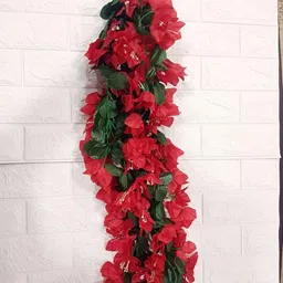 Nutts Red 2 Pieces Hanging Bougainvillea Vine Artificial Flower-20