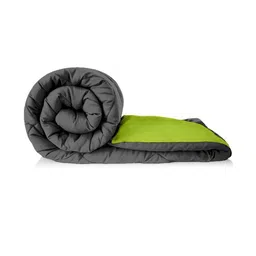 Doristyle Green 250 GSM Checked Microfiber Single Bed Comforter-picture-8