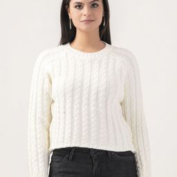 Albion By CnM Women Cable Knit Pullover Sweaters-image-62
