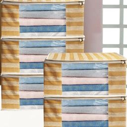 AMAK INC Brown Fabric Multi-Utility Wardrobe Organisers-picture-12